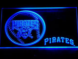 Pittsburgh Pirates (3) LED Neon Sign USB - Blue - TheLedHeroes
