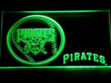 Pittsburgh Pirates (3) LED Neon Sign USB - Green - TheLedHeroes