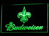 New Orleans Saints Budweiser LED Neon Sign Electrical - Green - TheLedHeroes