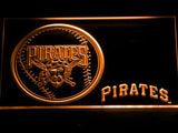 Pittsburgh Pirates (3) LED Neon Sign Electrical - Orange - TheLedHeroes