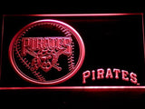 Pittsburgh Pirates (3) LED Neon Sign USB - Red - TheLedHeroes