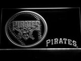 Pittsburgh Pirates (3) LED Neon Sign USB - White - TheLedHeroes