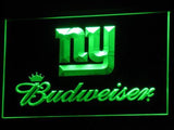 New York Giants Budweiser LED Neon Sign USB - Green - TheLedHeroes