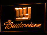 New York Giants Budweiser LED Neon Sign USB - Orange - TheLedHeroes