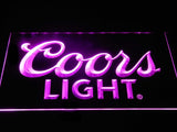 Coors Light (3) LED Neon Sign USB - Purple - TheLedHeroes