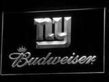 New York Giants Budweiser LED Neon Sign USB - White - TheLedHeroes