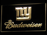 New York Giants Budweiser LED Neon Sign USB - Yellow - TheLedHeroes