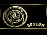 Boston Red Sox (2) LED Neon Sign USB - Yellow - TheLedHeroes