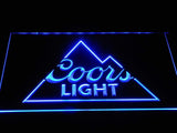 Coors Light (4) LED Neon Sign USB - Blue - TheLedHeroes