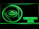 Cincinnati Reds (2) LED Neon Sign USB - Green - TheLedHeroes