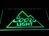 Coors Light (4) LED Neon Sign USB - Green - TheLedHeroes