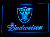 FREE Oakland Raiders Budweiser LED Sign - Blue - TheLedHeroes