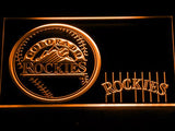 Colorado Rockies (2) LED Neon Sign USB - Orange - TheLedHeroes