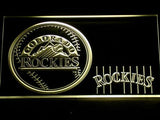 Colorado Rockies (2) LED Neon Sign Electrical - Yellow - TheLedHeroes