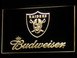 FREE Oakland Raiders Budweiser LED Sign - Yellow - TheLedHeroes