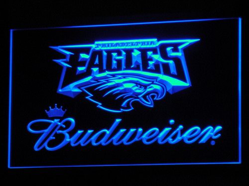 Philadelphia Eagles Budweiser LED Sign - Blue - TheLedHeroes