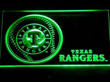 Texas Rangers (2) LED Neon Sign Electrical - Green - TheLedHeroes