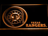 Texas Rangers (2) LED Neon Sign Electrical - Orange - TheLedHeroes