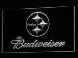 Pittsburgh Steelers Budweiser LED Sign - White - TheLedHeroes