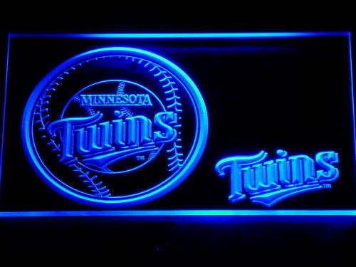 Minnesota Twins (2) LED Neon Sign Electrical - Blue - TheLedHeroes