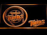 Minnesota Twins (2) LED Neon Sign USB - Orange - TheLedHeroes