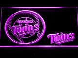 Minnesota Twins (2) LED Neon Sign Electrical - Purple - TheLedHeroes