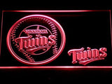 Minnesota Twins (2) LED Neon Sign Electrical - Red - TheLedHeroes
