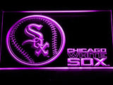 Chicago White Sox LED Neon Sign Electrical - Purple - TheLedHeroes