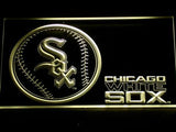 Chicago White Sox LED Neon Sign USB - Yellow - TheLedHeroes