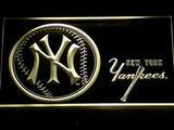 New York Yankees (2) LED Neon Sign USB - Yellow - TheLedHeroes