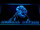 Star Wars Admiral Ackbar LED Neon Sign USB - Blue - TheLedHeroes
