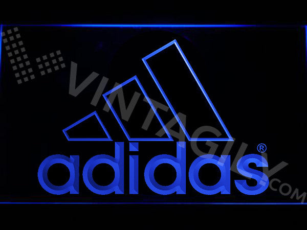 FREE Adidas LED Sign - Blue - TheLedHeroes