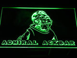 Star Wars Admiral Ackbar LED Neon Sign Electrical - Green - TheLedHeroes