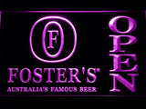 Foster Open LED Neon Sign USB - Purple - TheLedHeroes