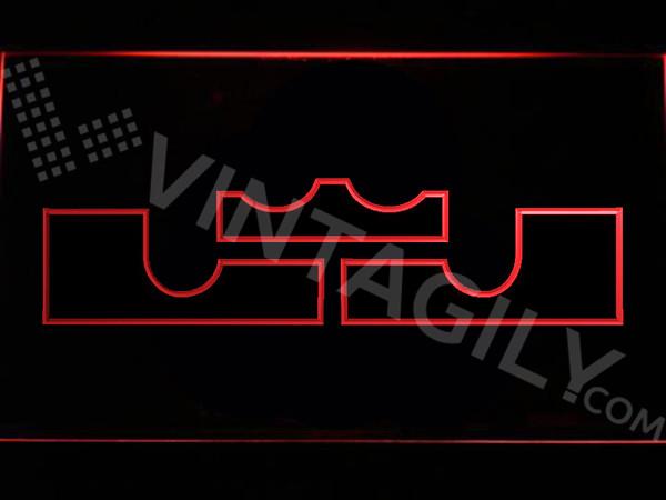 LeBron James LED Neon Sign USB - Red - TheLedHeroes