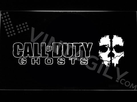 Call of Duty Ghosts LED Sign - White - TheLedHeroes