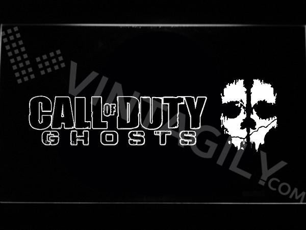 Call of Duty Ghosts LED Neon Sign USB - White - TheLedHeroes