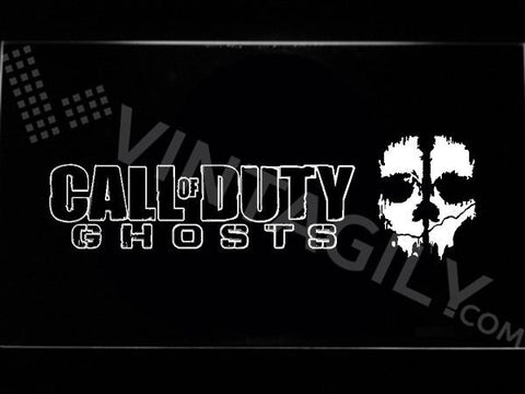 Call of Duty Ghosts LED Neon Sign USB - White - TheLedHeroes