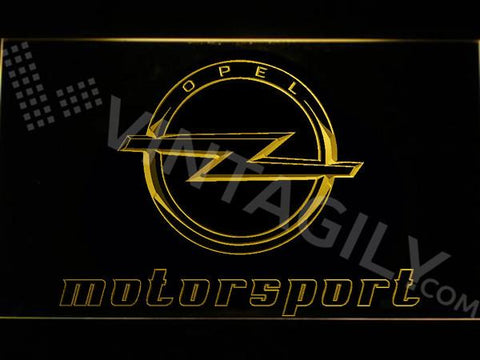 Opel Motorsport LED Neon Sign USB - Yellow - TheLedHeroes