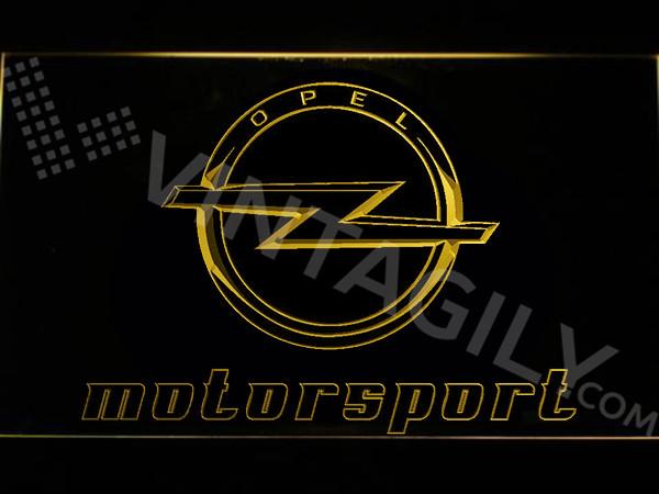 Opel Motorsport LED Neon Sign Electrical - Yellow - TheLedHeroes