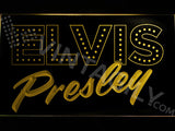 Elvis Presley 2 LED Sign - Yellow - TheLedHeroes