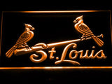 St. Louis Cardinals (3) LED Neon Sign USB - Orange - TheLedHeroes