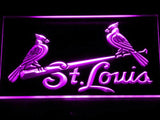 St. Louis Cardinals (3) LED Neon Sign Electrical - Purple - TheLedHeroes