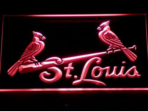St. Louis Cardinals (3) LED Neon Sign USB - Red - TheLedHeroes