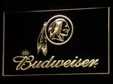 Washington Redskins Budweiser LED Neon Sign Electrical - Yellow - TheLedHeroes