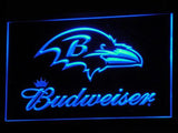 Baltimore Ravens Budweiser LED Neon Sign Electrical - Blue - TheLedHeroes