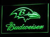 FREE Baltimore Ravens Budweiser LED Sign - Green - TheLedHeroes
