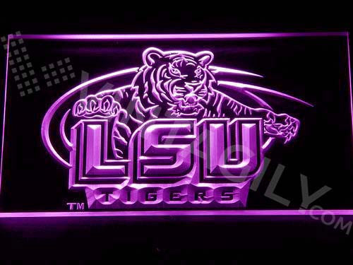 FREE LSU Tigers LED Sign - Purple - TheLedHeroes