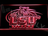 LSU Tigers LED Neon Sign USB - Red - TheLedHeroes