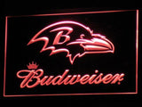 Baltimore Ravens Budweiser LED Neon Sign Electrical - Red - TheLedHeroes